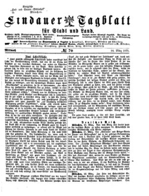 Lindauer Tagblatt für Stadt und Land Mittwoch 24. März 1875