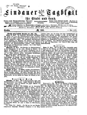 Lindauer Tagblatt für Stadt und Land Samstag 1. Mai 1875