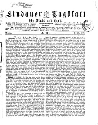 Lindauer Tagblatt für Stadt und Land Freitag 14. Mai 1875