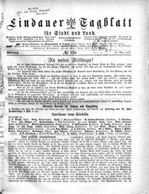 Lindauer Tagblatt für Stadt und Land Mittwoch 26. Mai 1875