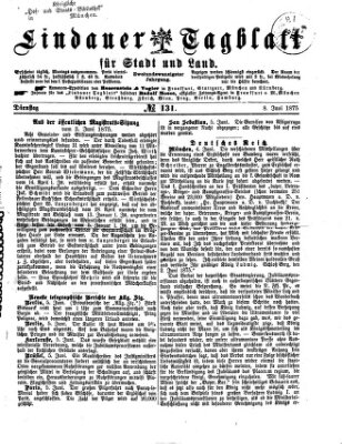 Lindauer Tagblatt für Stadt und Land Dienstag 8. Juni 1875