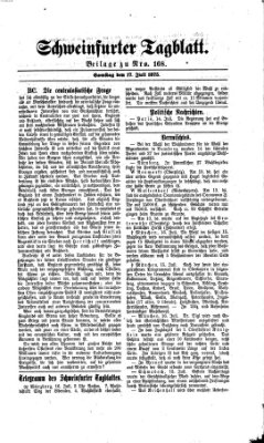 Schweinfurter Tagblatt Samstag 17. Juli 1875