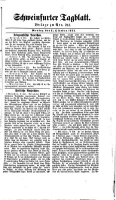 Schweinfurter Tagblatt Montag 11. Oktober 1875