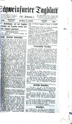 Schweinfurter Tagblatt Dienstag 19. Oktober 1875