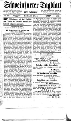 Schweinfurter Tagblatt Samstag 23. Oktober 1875