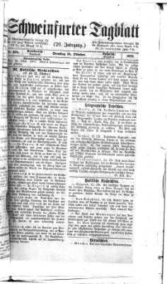 Schweinfurter Tagblatt Dienstag 26. Oktober 1875