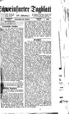 Schweinfurter Tagblatt Donnerstag 28. Oktober 1875