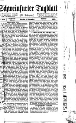 Schweinfurter Tagblatt Freitag 5. November 1875