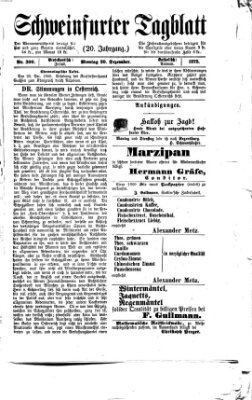 Schweinfurter Tagblatt Montag 20. Dezember 1875