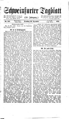 Schweinfurter Tagblatt Dienstag 28. Dezember 1875