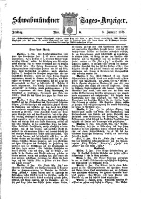 Schwabmünchner Tages-Anzeiger Freitag 8. Januar 1875