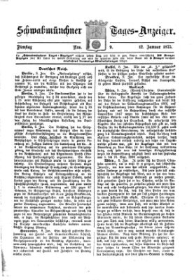 Schwabmünchner Tages-Anzeiger Dienstag 12. Januar 1875