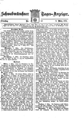 Schwabmünchner Tages-Anzeiger Dienstag 9. März 1875