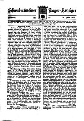 Schwabmünchner Tages-Anzeiger Mittwoch 10. März 1875