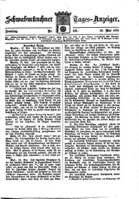 Schwabmünchner Tages-Anzeiger Sonntag 30. Mai 1875