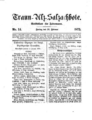 Traun-Alz-Salzachbote Freitag 26. Februar 1875