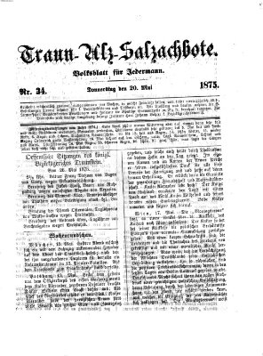 Traun-Alz-Salzachbote Donnerstag 20. Mai 1875