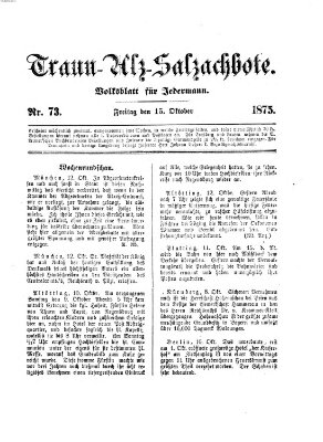 Traun-Alz-Salzachbote Freitag 15. Oktober 1875