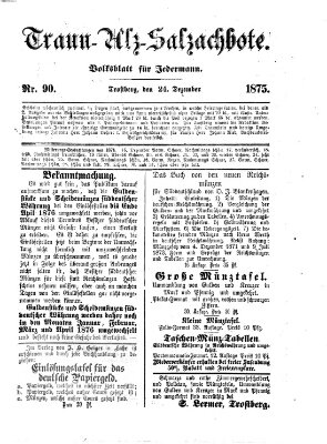 Traun-Alz-Salzachbote Freitag 24. Dezember 1875