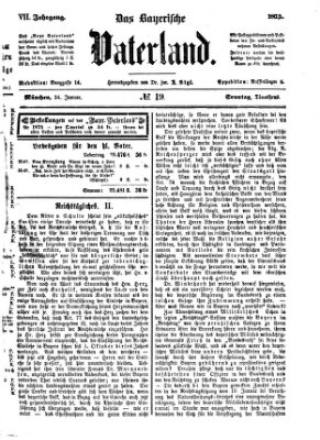 Das bayerische Vaterland Sonntag 24. Januar 1875