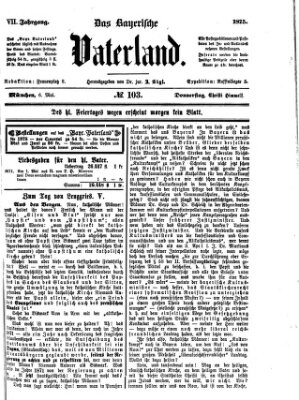 Das bayerische Vaterland Donnerstag 6. Mai 1875