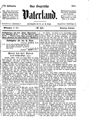 Das bayerische Vaterland Sonntag 23. Mai 1875