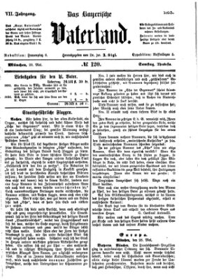 Das bayerische Vaterland Samstag 29. Mai 1875