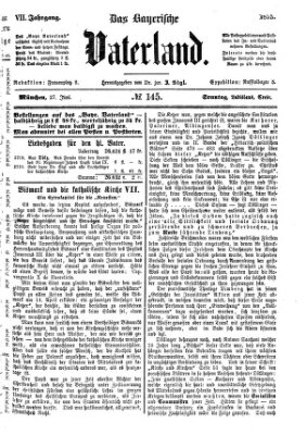 Das bayerische Vaterland Sonntag 27. Juni 1875