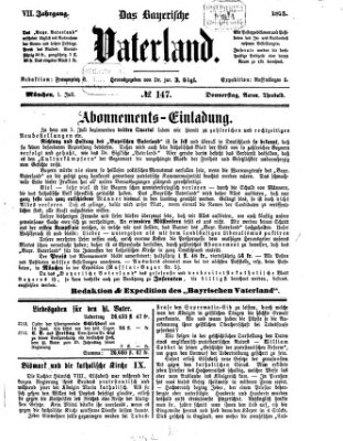 Das bayerische Vaterland Donnerstag 1. Juli 1875