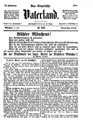 Das bayerische Vaterland Donnerstag 15. Juli 1875