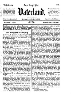 Das bayerische Vaterland Dienstag 3. August 1875