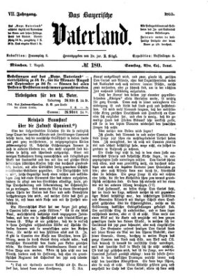 Das bayerische Vaterland Samstag 7. August 1875