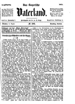 Das bayerische Vaterland Samstag 14. August 1875