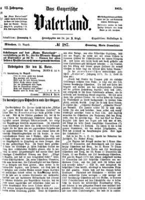 Das bayerische Vaterland Sonntag 15. August 1875