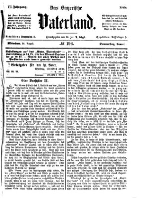 Das bayerische Vaterland Donnerstag 26. August 1875