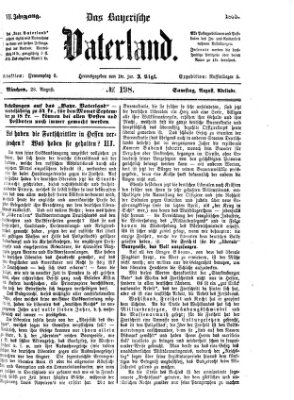 Das bayerische Vaterland Samstag 28. August 1875