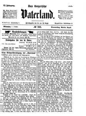 Das bayerische Vaterland Donnerstag 7. Oktober 1875