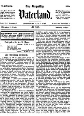 Das bayerische Vaterland Sonntag 24. Oktober 1875