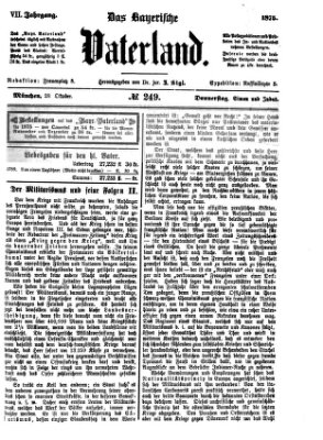 Das bayerische Vaterland Donnerstag 28. Oktober 1875