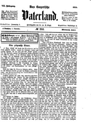 Das bayerische Vaterland Mittwoch 3. November 1875