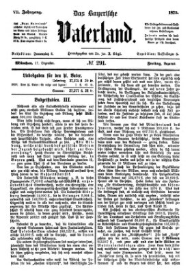 Das bayerische Vaterland Freitag 17. Dezember 1875