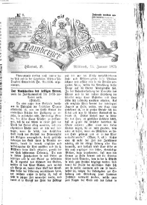 Bamberger Volksblatt Mittwoch 13. Januar 1875