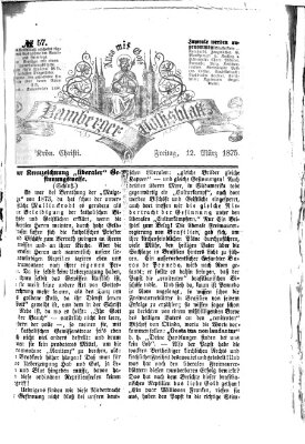 Bamberger Volksblatt Freitag 12. März 1875