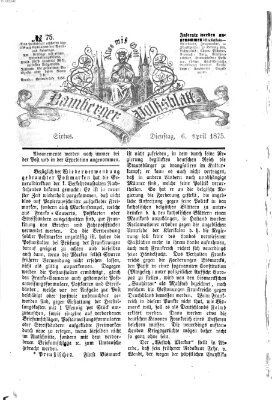 Bamberger Volksblatt Dienstag 6. April 1875