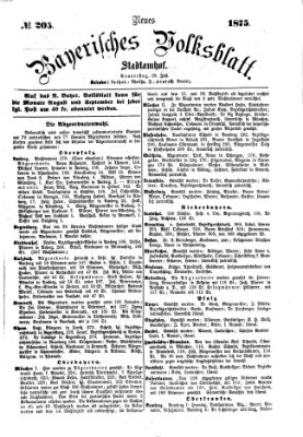 Neues bayerisches Volksblatt Donnerstag 29. Juli 1875