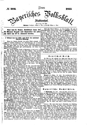 Neues bayerisches Volksblatt Freitag 30. Juli 1875