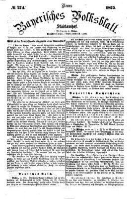 Neues bayerisches Volksblatt Mittwoch 6. Oktober 1875