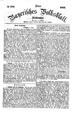 Neues bayerisches Volksblatt Montag 11. Oktober 1875