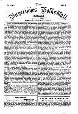 Neues bayerisches Volksblatt Freitag 15. Oktober 1875