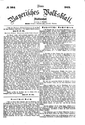 Neues bayerisches Volksblatt Freitag 5. November 1875